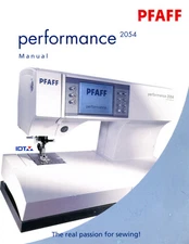CD * PFAFF 2054 2056 Performance Instruction or Service / Repair & Parts manuals