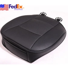 PU Leather Car Seat Cover Protector Black Front Chair Cushion Universal US Stock