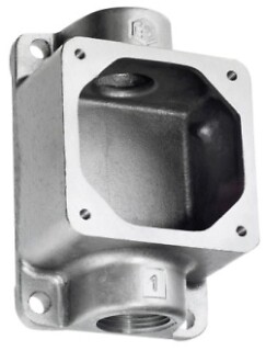 Crouse-Hinds ARRC23, Pin & Sleeve Receptacle Housing Back Box, 20/30A 3/4, 1