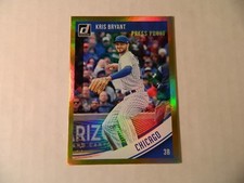 2018 Donruss Gold Press Proof Variation card of Kris Bryant   - Cubs 74/99 MADE