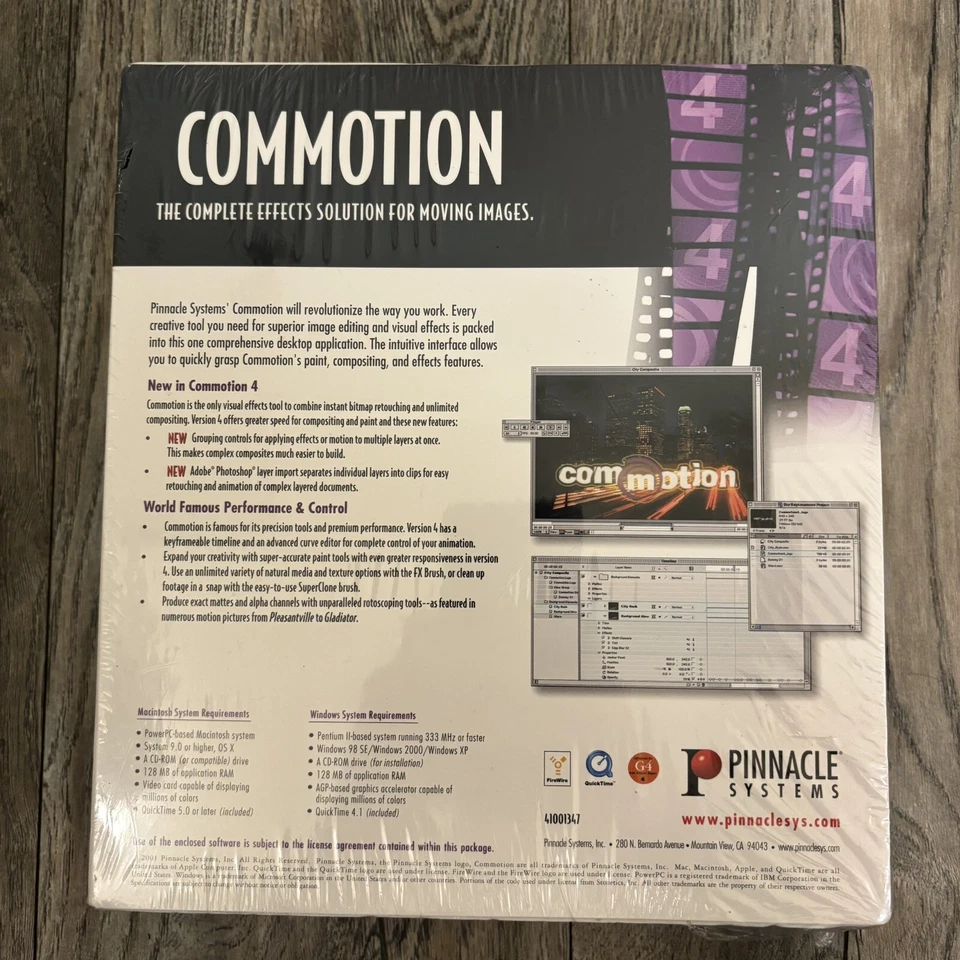 Pinnacle Systems Commotion 4 Complete Effects Solution For Moving Image -Win/Mac - Image 3 of 4