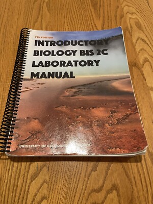Introductory Biology Bis 2c Laboratory Manual. Has Some Minor Writing In Pencil