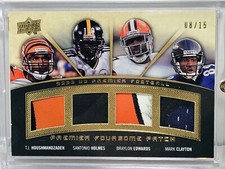 2008 UD FOURSOME HOUSHMANZADEH HOLMES EDWARDS CLAYTON QUAD PATCH 8/15 SP RARE!