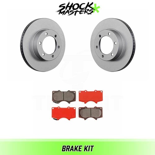 Front Semi Metalic Brake Pads & Coated Rotor Kit for 2004-2006 Tundra