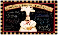 Fleur De Lis Living Geraldine Good Friends, Good Food Comfort Mat Fleur De Lis Living Geraldine Good Friends, Good Food Comfort Mat