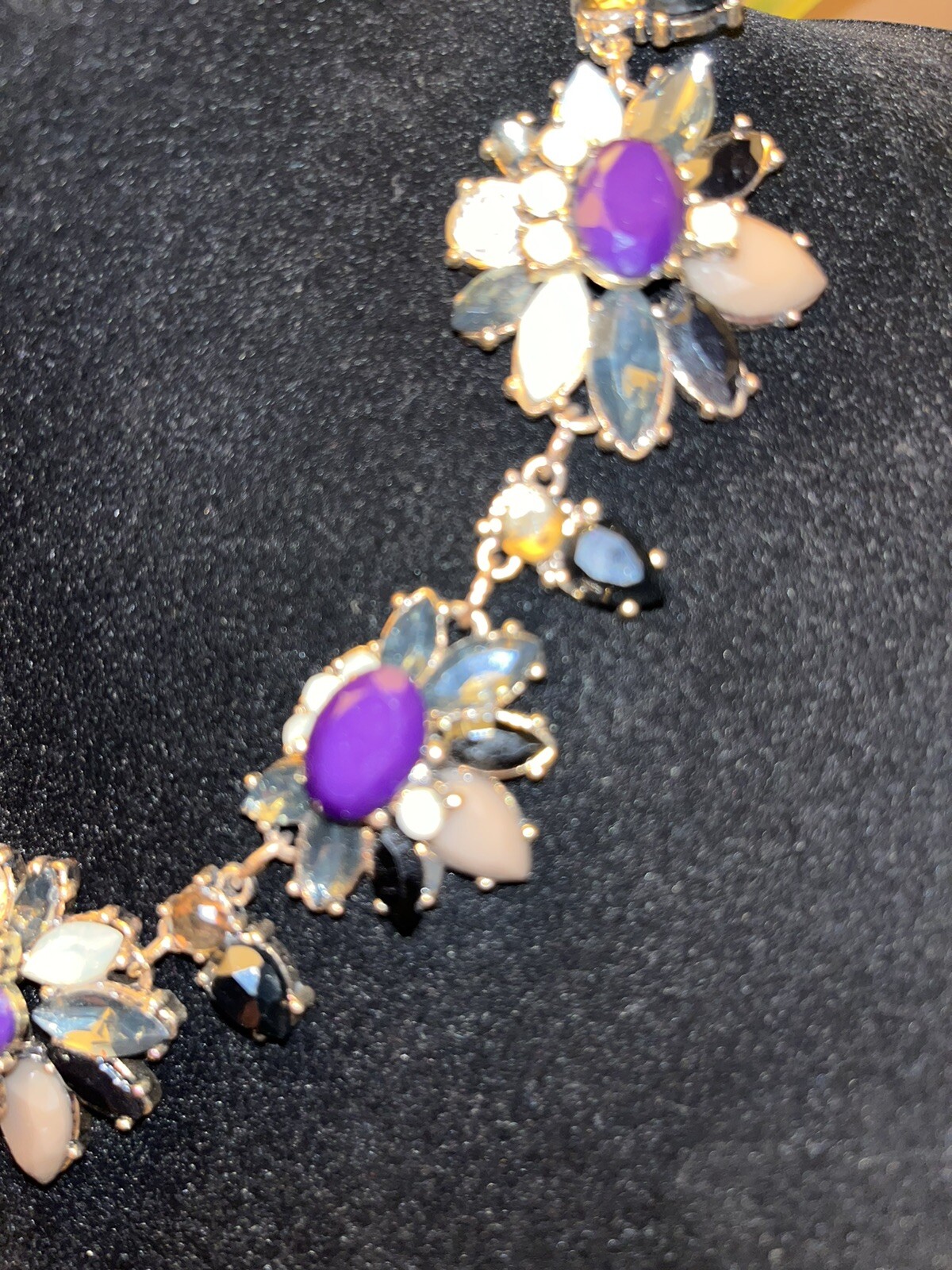 Statement Crystal Rhinestones Cluster Chunky Neck… - image 3