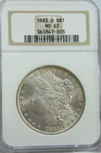 1883 O US Morgan Silver Dollar $1 NGC MS63