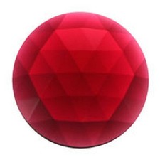 Stained Glass Supplies - Jewels -JEWEL-30mm ROUND-GOLD/PNK 33611 