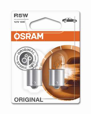 Osram light bulb 12V 5W BA15s metal base 2pcs