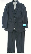 Boys T.O. Deep Navy Blue 2PC. Suit Classic  Husky Sizes 8 - 10
