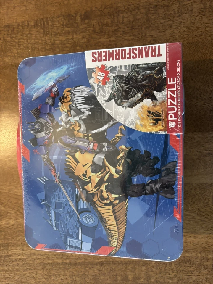 Transformers 48 Piece Puzzle Lunchbox Factory Sealed 2014 Hasboro Cardinal - Image 3 of 4