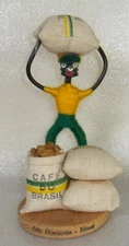 Brazil Souvenir Handcrafted Metal Wire Figurine "Cafe do Brasil" Horizonte Minas
