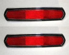 NEW! 1968 Ford Mustang - Cougar Rear Marker Light Reflector w/ Bezel Lens FoMoCo