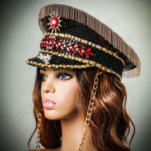 Steampunk Burning Man Captain Hat with 