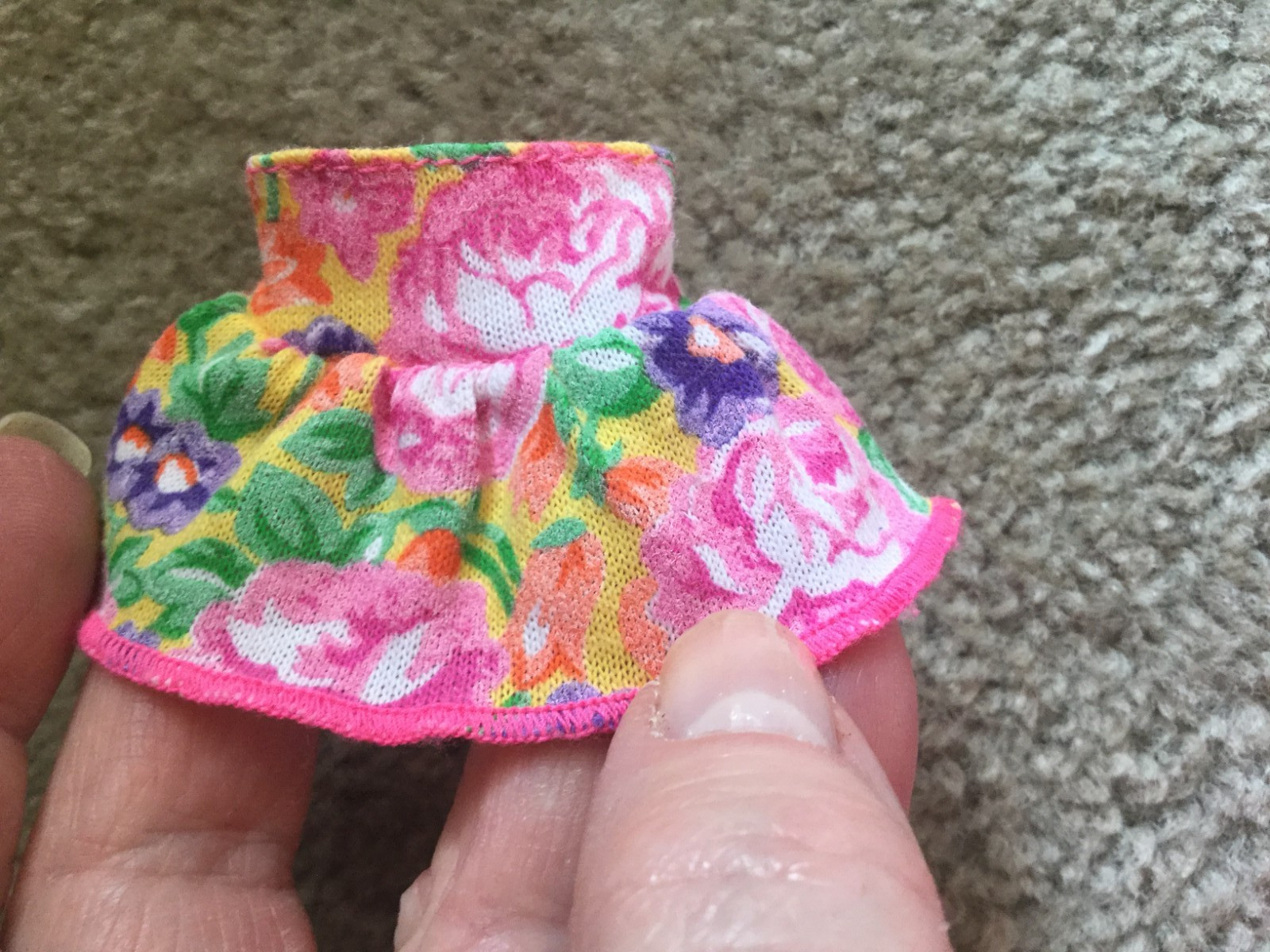 1991 Stacie Littlest Sister of Barbie #4240 Stacie Barbie Doll Skirt Only Floral