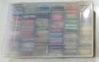 Organized Embroidery Floss Stash with Labeled Bobbins in Plastic Storage Case — photo 3