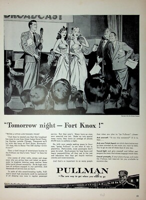 Original Railroad & Trains ADs: Pullman -The sure way to get where you need to