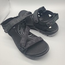 Ecco Men Sandals Sz 11-11.5/ 45 Offroad Yucatan Coast Black Textile Comfort New