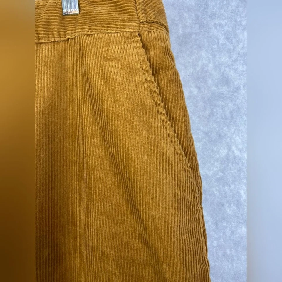 Minifalda de pana para mujer Talbots talla 22W línea A color mostaza Foto 4 de 4