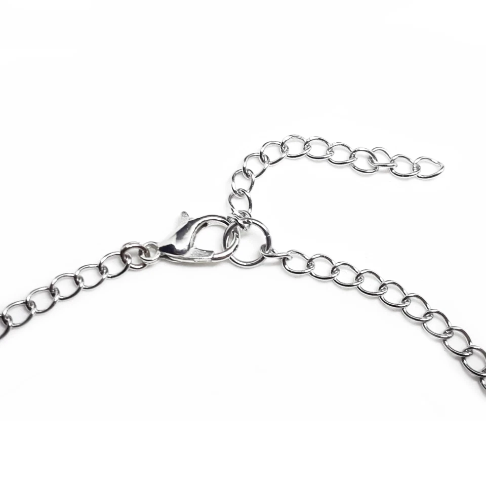 Bracciale con MANETTE Argento catena in ACCIAIO inox da Uomo Donna braccialetto - Immagine 3 di 4