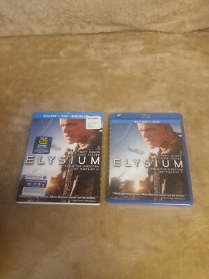 Elysium: w/RARE OOP Slipcover ( Blu-ray+ DVD ) Mastered In 4k Matt Damon