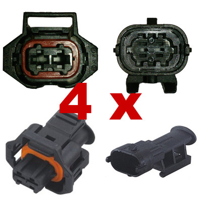 Fuel Injection Connectors - BOSCH DJB7026Y-3.5-21 (4 x SET) injector plug fcc