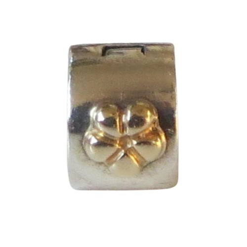 Pandora Flower 14k Gold & Sterling Silver Clip Charm 790140