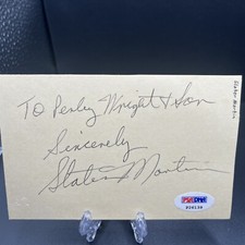 SLATER MARTIN HALL OF FAME HOF Autographed Signed PSA/DNA Cut Lot15618