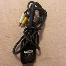 MICROSOFT XBOX 360 Composite A/V Cable Cord Black Wire OEM Genuine X821376-001