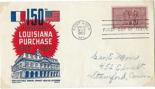 6 '50-'53 FDCs Samuel Gompers, Amer. Chemical Soc., Wash terr., LA Purchas - Picture 6 of 6