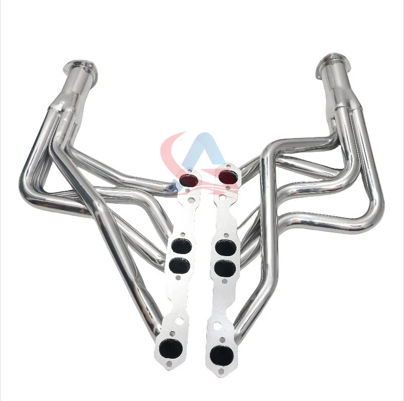 Ceramic Coat Long Tube Header For 64-74 Chevelle/El Camino Monte Carlo 283-400ci - Image 2 of 4