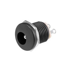 20Pcs Panel Mount DC Connector Power JackSocket Female 3Pin 5.5mm x 2.5mm Black