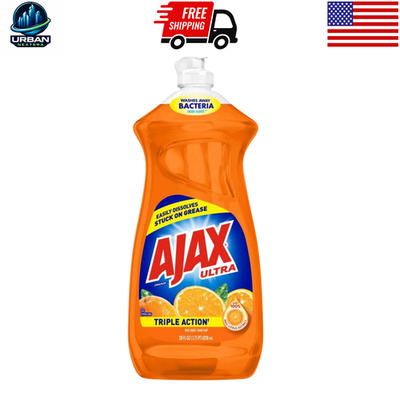 #ad #ad AJAX Dish Soap Orange 28oz Liquid Dishwashing Detergent Grease Cleaner $4.40