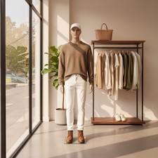 Damenbüste Schneiderpuppe Büste Torso Mannequin Leinen mit Streifen
