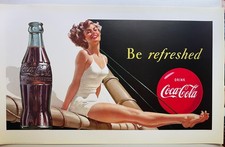 COCA COLA, 1949, VINTAGE ADVERTISEMENT OFFICIAL, LICENSED 1996 ART PRINT