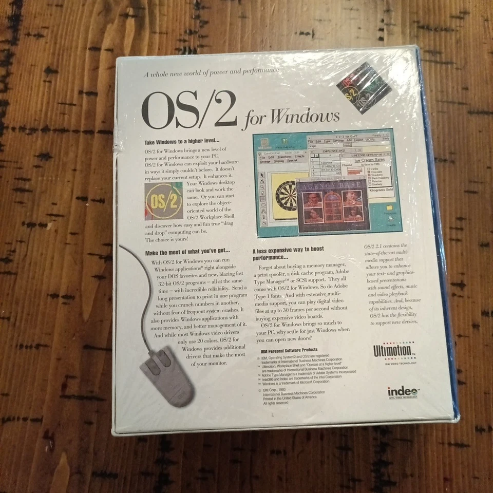 IBM OS/2 Warp para Windows Edición Especial v2.1, Discos de 3.5" Nuevo de Lote Antiguo Sellado Foto 3 de 4