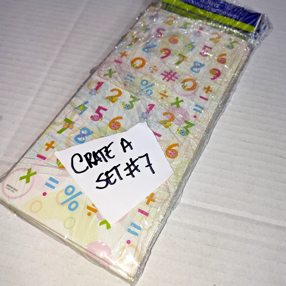 Lot of 5 SandyLion Stickers Alphabet Numbers Math Symbols 12 Sheets Each - Image 4 of 4