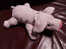 TCM / Tchibo Stofftier Kuscheltier Schwein Ferkel mit Quitsche und Halstuch Top