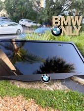 Bmw Emblem Luxury License Plate Frame Backing Plate- Handmade Made In Usa