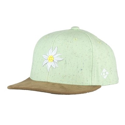 Bavarian Caps Cap ''Edelweiß Konfetti'' minze Flat Kinder kids size Basecap Kappe