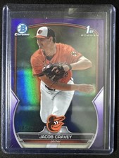 2023 Bowman Draft - Chrome Jacob Cravey #BDC-189 Purple Refractor /250 (RC)
