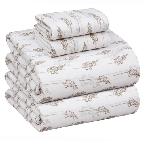 100% Cotton Flannel Sheet Set Deep Pockets Breathable Warm 170 GSM Cozy Soft - Picture 79 of 207