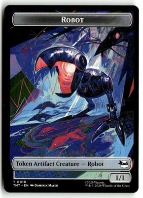 Treasure // Robot Double-Sided Token Commander: Teenage Mutant Ninja Turtles