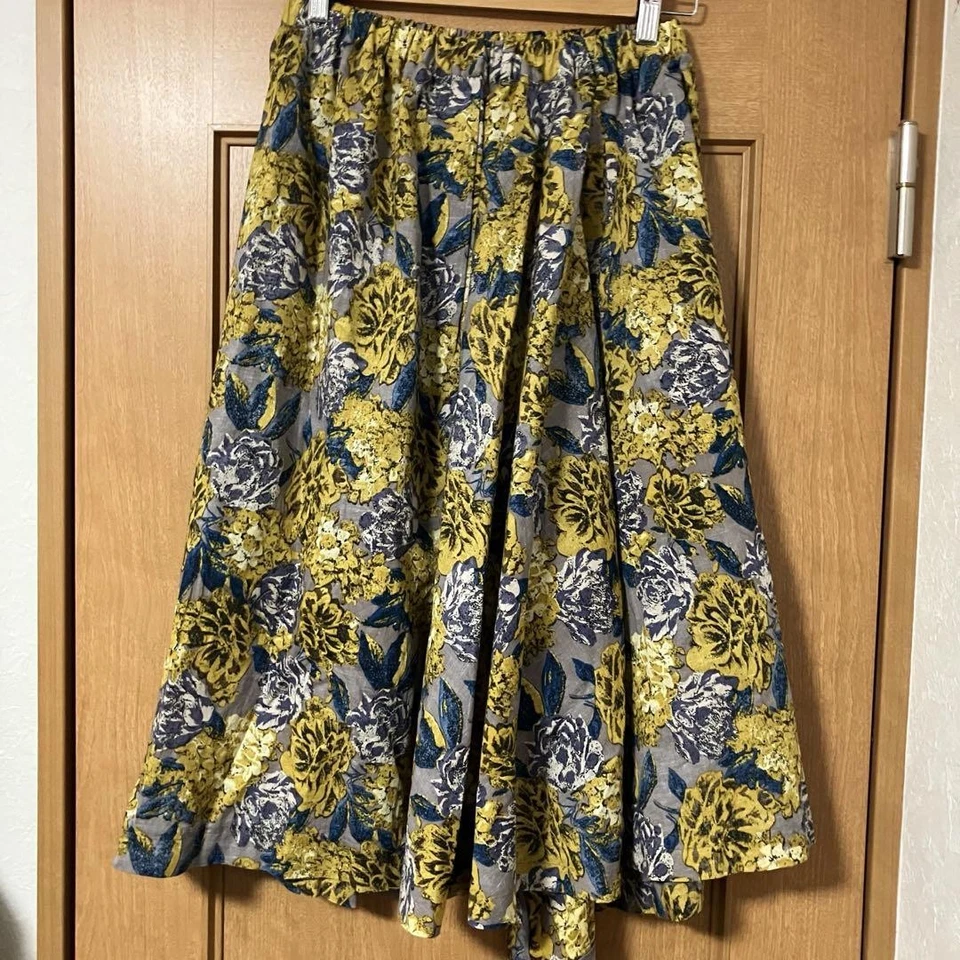 USADO [BONITO DISEÑO ク従 Y'S YOHJI YAMAMOTO CONJUNTO ESTAMPADO FLORAL BUENO Foto 4 de 4