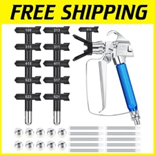 17-Piece Sprayer Gun Kit with Nozzle Guard and Spray Tips