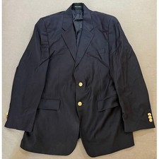 Lauren Ralph Lauren Mens Blue Blazer Gold Crest Buttons Classic Fit 42R