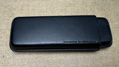 #ad Porsche P3190 Design Double Leather Pen Case Black No Box Papers $89.99