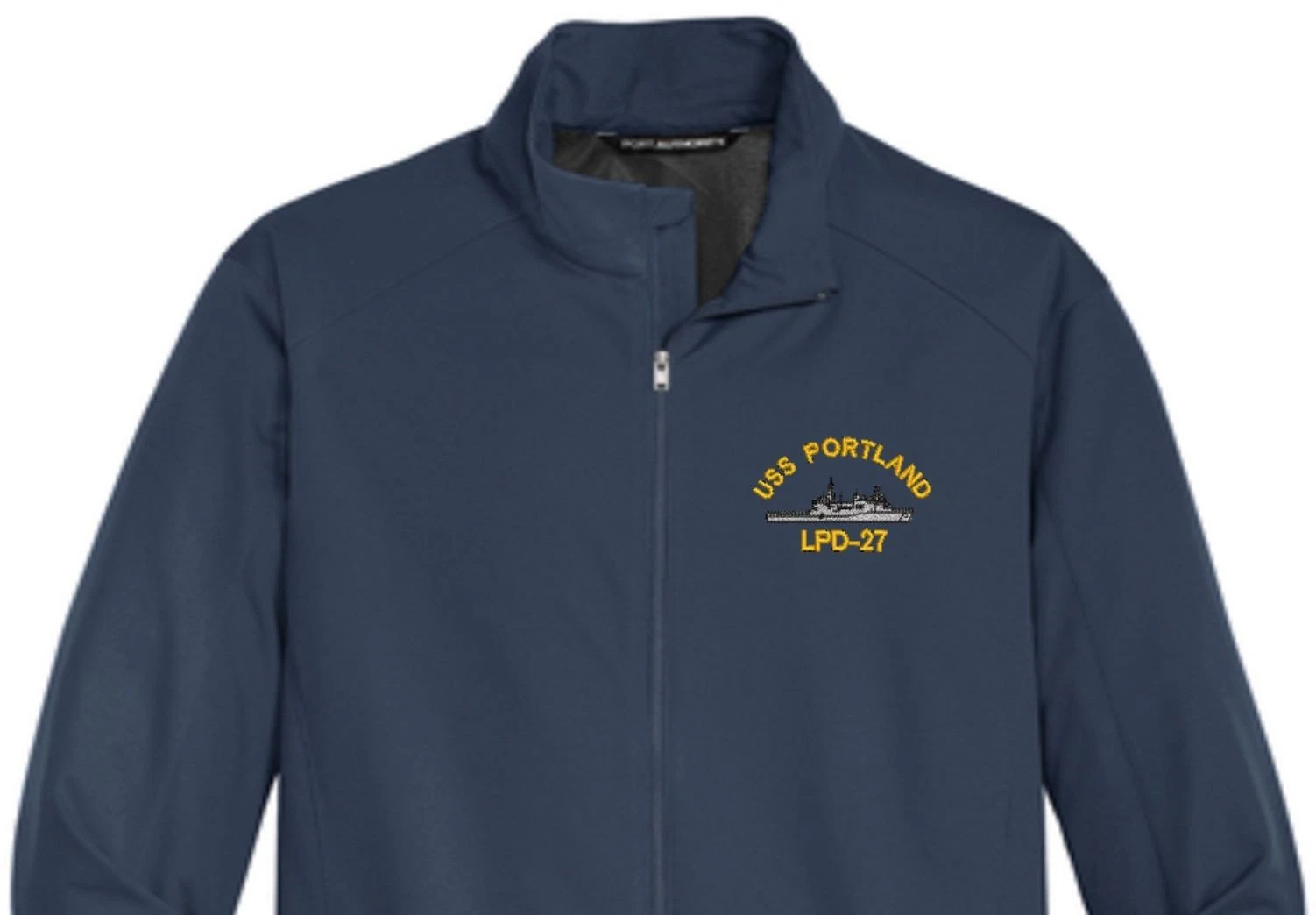 USS PORTLAND LPD-27 Soft Shell Jacket. New. U.S. Navy