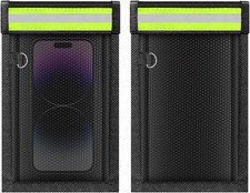 2 Pack Faraday Bags for Phones  Car Keys, Cell Phone Signal Blocking Pouch