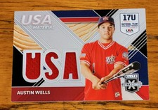 2020 Elite Extra Edition USA Materials RED #USAM-WE Austin Wells Jersey 